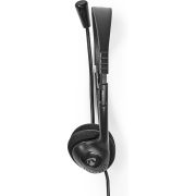 Nedis-PC-Headset-On-Ear-Stereo-USB-Type-A-USB-Type-C-copy-Inklapbare-Microfoon-Zwart