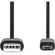 Nedis-USB-Kabel-USB-2-0-USB-A-Male-USB-Micro-B-Male-480-Mbps-7-5-W-Vernikkeld-1-00-m-Rond