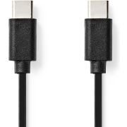 Nedis-USB-Kabel-USB-2-0-USB-C-copy-Male-USB-C-copy-Male-60-W-480-Mbps-Vernikkeld-1-00-m-Rond-
