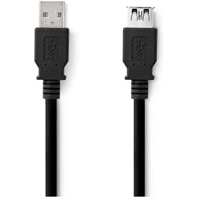 Nedis USB-Kabel | USB 3.2 Gen 1 | USB-A Male | USB-A Female | 5 Gbps | Vernikkeld | 3.00 m | Rond | PVC |
