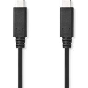 Nedis USB-Kabel | USB 3.2 Gen 2x2 | USB-C© Male | USB-C© Male | 240 W | 8K@30Hz | 20 Gbps | Vernikkeld