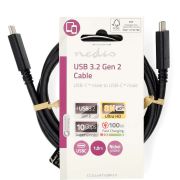 Nedis-USB-Kabel-USB-3-2-Gen-2x2-USB-C-copy-Male-USB-C-copy-Male-240-W-8K-30Hz-20-Gbps-Vernikkeld