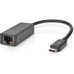 Nedis USB-netwerkadapter | USB 3.2 Gen 1 | 2.5 Gbps | USB-C© Male | RJ45 Female | 0.20 m | Rond | Vernik