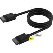 Corsair iCUE LINK Cable, 1x 600mm with Straight connectors, Black