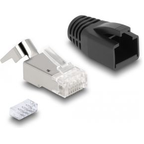 DeLOCK 66903 kabel-connector RJ-45 Zwart, Metallic 25 stuks