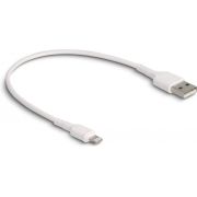 Delock 87866 USB-oplaadkabel voor iPhone, iPad, iPod wit 30cm