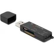Delock 91757 SuperSpeed USB-kaartlezer voor SD-/Micro SD-/MS-geheugenkaarten