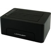 LC-Power LC-DOCK-C basisstation voor opslagstations USB 3.1 (3.1 Gen 2) Type-C Zwart