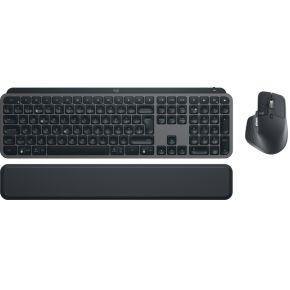 Logitech MX Keys S Combo toetsenbord Inclusief muis RF-draadloos + Bluetooth QWERTZ Zwitsers Grafiet