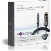 Nedis-USB-Type-C-naar-HDMI-Kabel-AOC-Type-C-Male-HDMI-Connector-10-0-m-Zwart