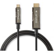Nedis-USB-Type-C-naar-HDMI-Kabel-AOC-Type-C-Male-HDMI-Connector-30-0-m-Zwart