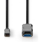 Nedis-USB-Type-C-naar-HDMI-Kabel-AOC-Type-C-Male-HDMI-Connector-5-0-m-Zwart