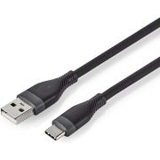 Nedis USB-Kabel | USB 2.0 | USB-A Male | USB-C© Male | 15 W | 480 Mbps | Vernikkeld | 1.50 m | Rond | Si