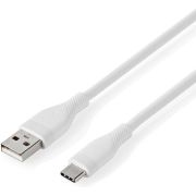 Nedis USB-Kabel | USB 2.0 | USB-A Male | USB-C&copy; Male | 15 W | 480 Mbps | Vernikkeld | 1.50 m | Rond | Si