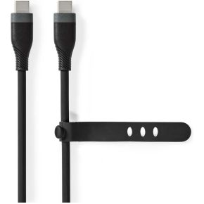 Nedis USB-Kabel | USB 2.0 | USB-C© Male | USB-C© Male | 60 W | 480 Mbps | Vernikkeld | 1.50 m | Rond |