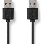 Nedis-CCGL60001BK20-USB-kabel-2-m-USB-2-0-USB-A-Zwart