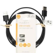 Nedis-CCGL60001BK20-USB-kabel-2-m-USB-2-0-USB-A-Zwart