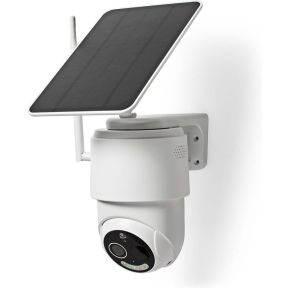 Nedis SmartLife Camera voor Buiten - Wi-Fi - Full HD 1080p - Kiep en kantel - IP65 - Max. batterijduur: 5 Maanden - Cloud Opslag (optioneel) / microSD (niet inbegrepen) - 5 V DC -