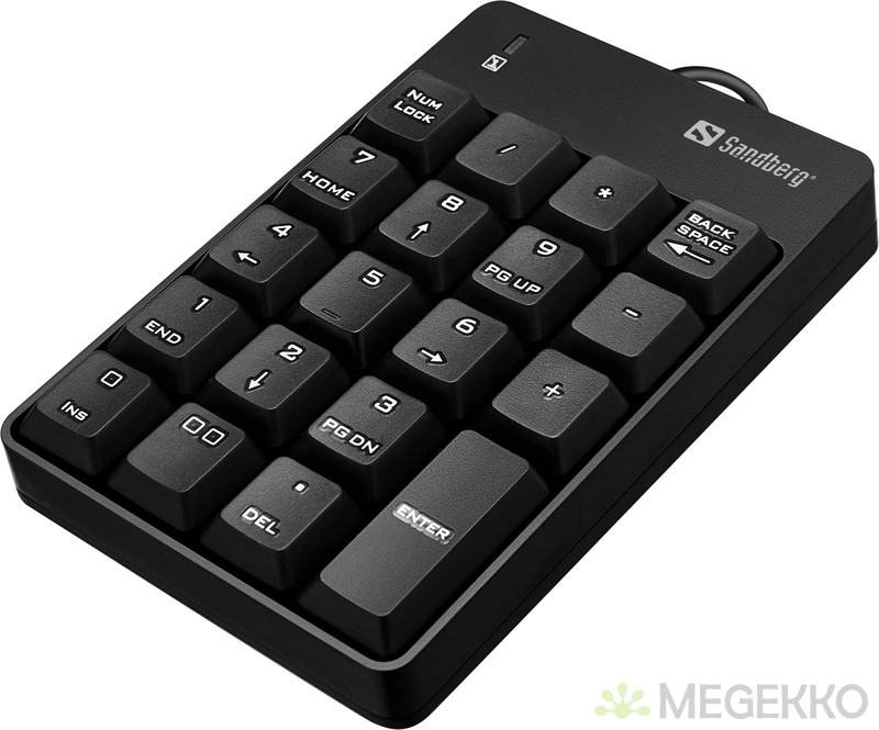 Megekko.nl Sandberg USB Wired Numeric Keypad numeriek toetsenbord