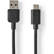 Nedis-USB-3-1-Cable-Gen2-USB-C-Male-A-Male-1-0-m-Zwart