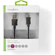 Nedis-USB-3-1-Cable-USB-C-Male-A-Male-2-0-m-Zwart