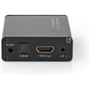Nedis HDMI™ Audio Extractor | Digital and Stereo - 1x HDMI™ Input | 1x HDMI™ Output + TosLink + 3.5