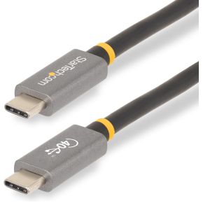 StarTech.com 1m USB4 Kabel, USB-IF Gecertificeerde USB-C Kabel, 40 Gbps, USB Type-C Data Transfer Ka