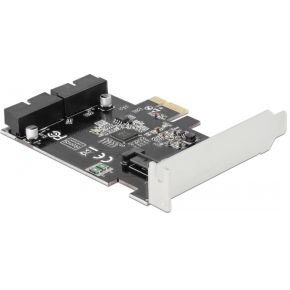 Delock 90387 PCI Express x1-kaart naar 2 x interne USB 3.0-pins header