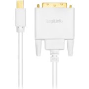 LogiLink-CV0138-kabeladapter-verloopstukje-Mini-DisplayPort-DVI-Wit