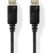 Nedis DisplayPort-Kabel | DisplayPort Male | DisplayPort Male | Vernikkeld | 2.00 m | Rond | PVC | Label