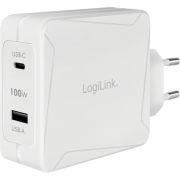 LogiLink-PA0281-oplader-voor-mobiele-apparatuur-Mobiele-telefoon-Tablet-Wit-AC-Snel-opladen-Binnen
