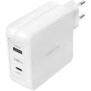 LogiLink-PA0281-oplader-voor-mobiele-apparatuur-Mobiele-telefoon-Tablet-Wit-AC-Snel-opladen-Binnen