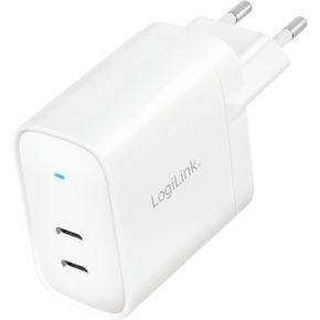 LogiLink PA0283 oplader voor mobiele apparatuur Mobiele telefoon, Tablet Wit AC Snel opladen Binnen