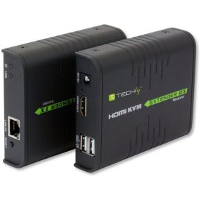 Techly IDATA HDMI-KVM2 KVM-extender Zender en ontvanger