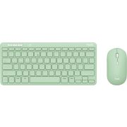 Trust Lyra Inclusief RF-draadloos + Bluetooth QWERTY Amerikaans Engels Groen toetsenbord en muis