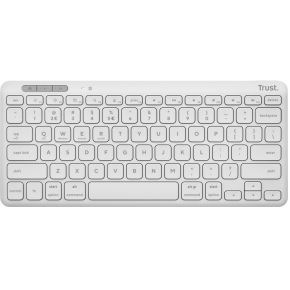 Trust Lyra RF-draadloos + Bluetooth QWERTY Amerikaans Engels Wit toetsenbord