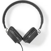 Nedis-Bedrade-Koptelefoon-met-Geweven-Stof-Bekleed-On-Ear-Audiokabel-1-2-m-Antraciet-Zwart