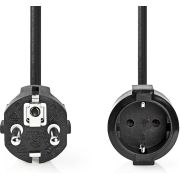 Nedis Stroomkabel | Type F (CEE 7/7) Male | Type F (CEE 7/7) Female | Recht | Recht | Vernikkeld | 5.00 m