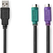 Nedis-2-in-1-Kabel-USB-2-0-USB-A-Male-2x-PS-2-Female-480-Mbps-0-30-m-Vernikkeld-Rond-PVC-