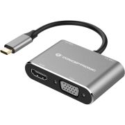 Conceptronic DONN16G notebook dock & poortreplicator Bedraad USB 3.2 Gen 1 (3.1 Gen 1) Type-C Zwart,