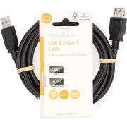 Nedis-USB-Kabel-USB-3-2-Gen-1-USB-A-Male-USB-A-Female-5-Gbps-Vernikkeld-2-00-m-Rond-PVC-
