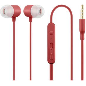 ACME HE21R In Ear Headphones with Microphone Red