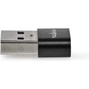 Nedis-USB-A-Adapter-USB-2-0-USB-A-Male-USB-C-copy-Female-480-Mbps-Rond-Vernikkeld-Zwart-Doos