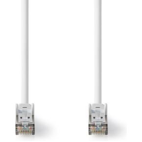 Nedis Cat 8.1 S/FTP-Netwerkkabel | RJ45 Male naar RJ45 Male | 1,0 m | Wit