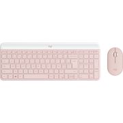 Logitech MK470 Slim Combo Inclusief RF Draadloos AZERTY Frans Roze toetsenbord en muis