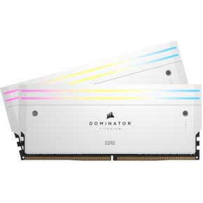 Corsair DDR5 Dominator Titanium 2x16GB 6400 White geheugenmodule