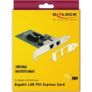 Delock-89944-PCI-Express-x1-kaart-2-x-RJ45-Gigabit-LAN-i82576