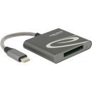 DeLOCK 91746 geheugenkaartlezer Antraciet USB 3.0 (3.1 Gen 1) Type-C