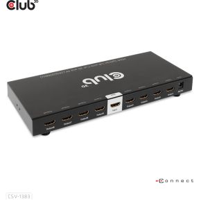 CLUB3D 1 to 8 HDMI Splitter Full 3D and 4K60Hz(600MHz)