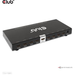 CLUB3D 1 to 8 HDMITM Splitter Full 3D and 4K60Hz(600MHz)